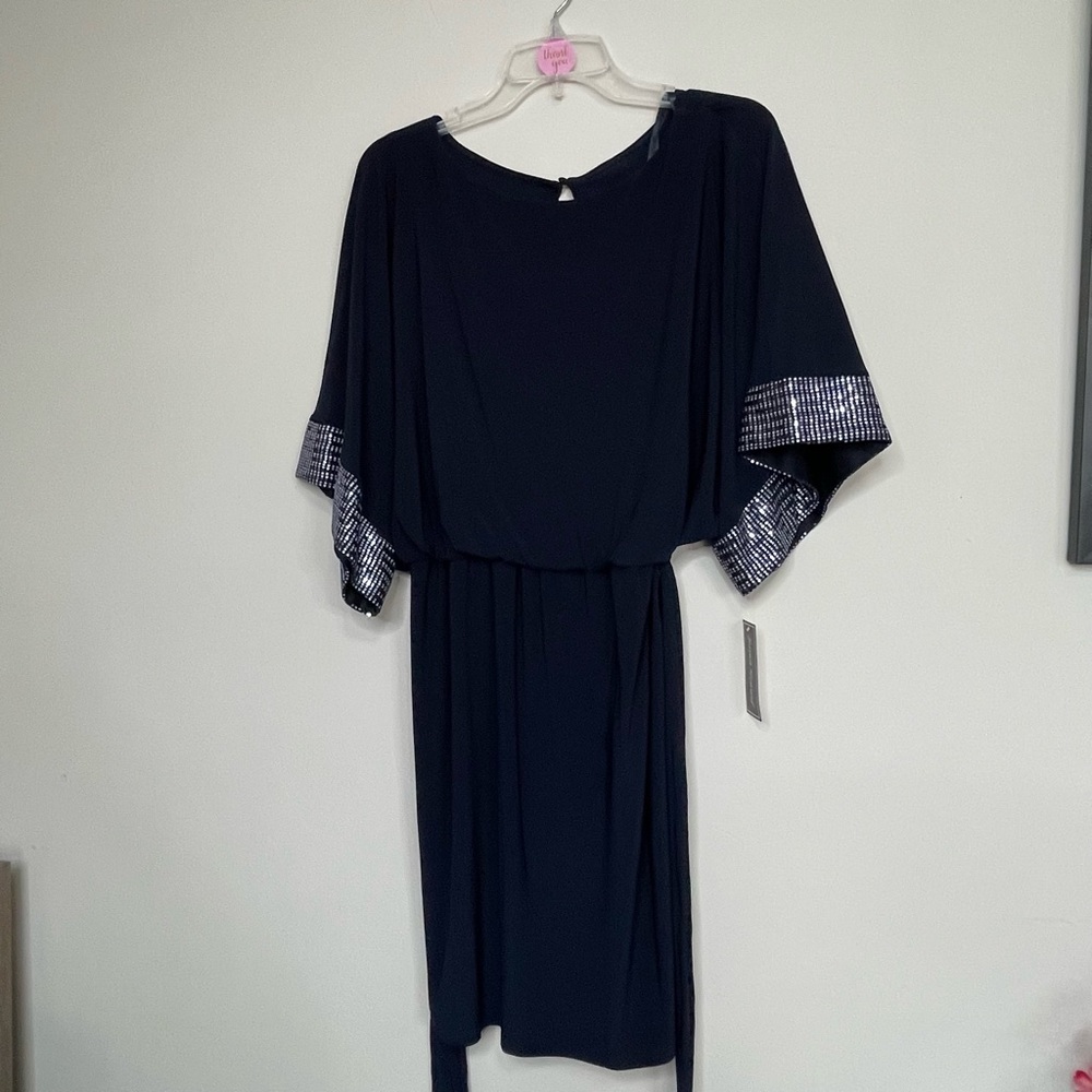 Jessica Howard‎ Navy Dress with Silver Details
~ Size 10~ Special Occasion Dress